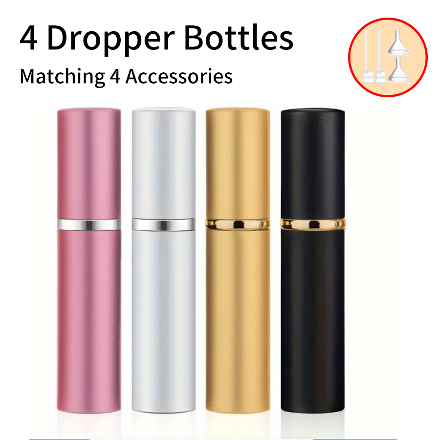 Perfume Fragrance Dispenser - Recarregáveis Portátil Mini Perfume Atomizador, 4