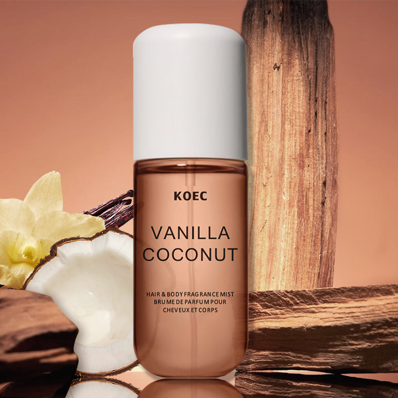 Perfume Fragrance Mist - KOEC Baunilha e Coco Fragrância Névoa