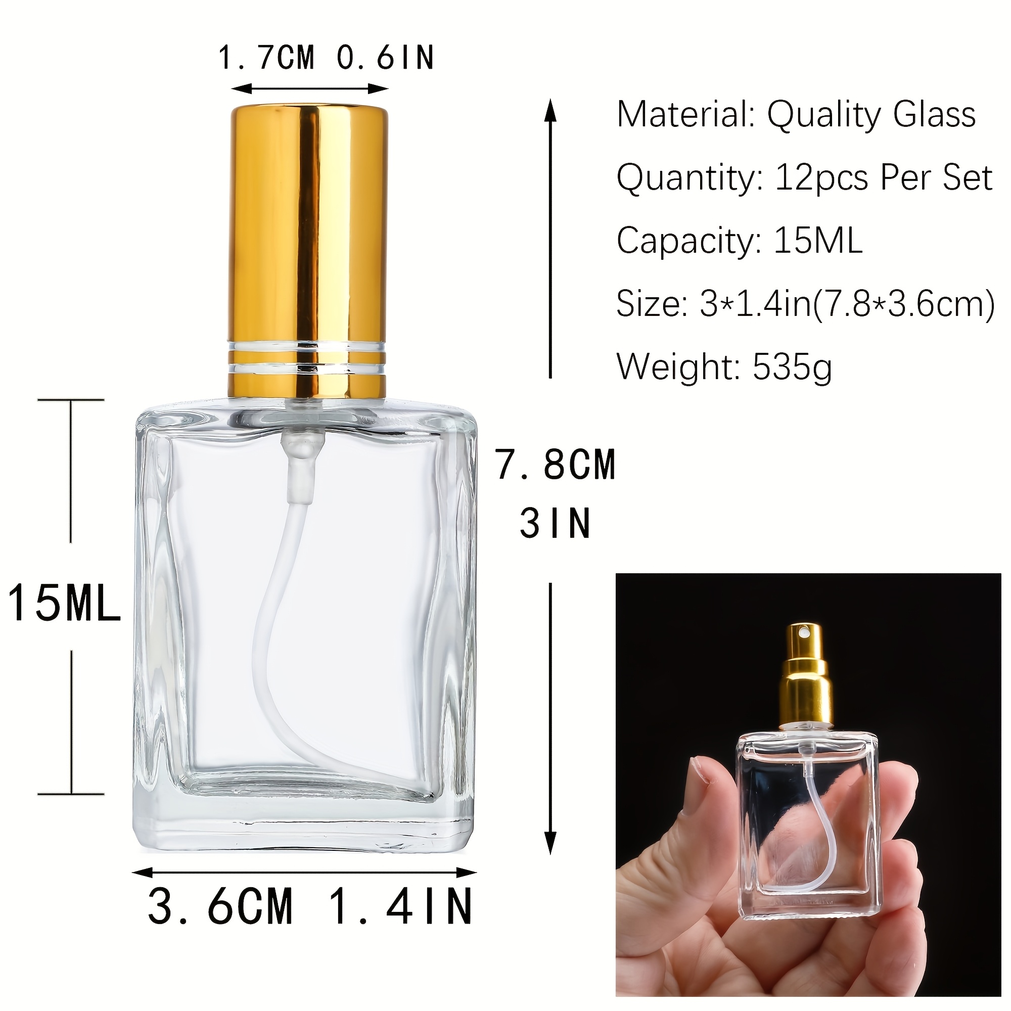 12 peças + 6 acessórios frasco - Perfume Fragrance Liquid avaliação e preço