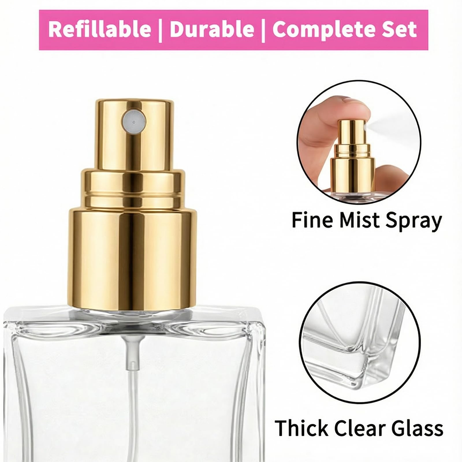 Frascos de perfume de vidro tr - Perfume Fragrance Dispenser avaliação e preço