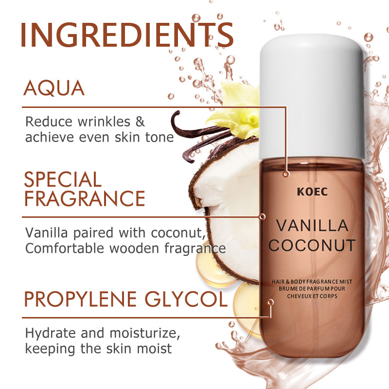 KOEC Baunilha e Coco Fragrânci - Perfume Fragrance Mist avaliação e preço